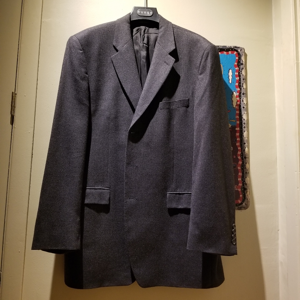 LAUREN/SIMON'S Tweed Men's Overcoat (Size L) - Picture 9 of 9